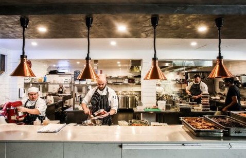 restaurant open kitchen layout